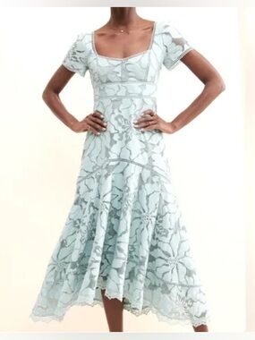 NWT Anthropologie Slim Lace Maxi Dress Size 2